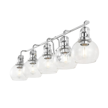 Shirley Metal/ Bubbled Glass Vanity Light - JONATHAN Y